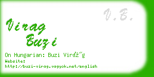 virag buzi business card